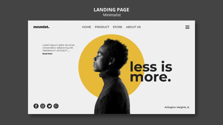 landing page showcase